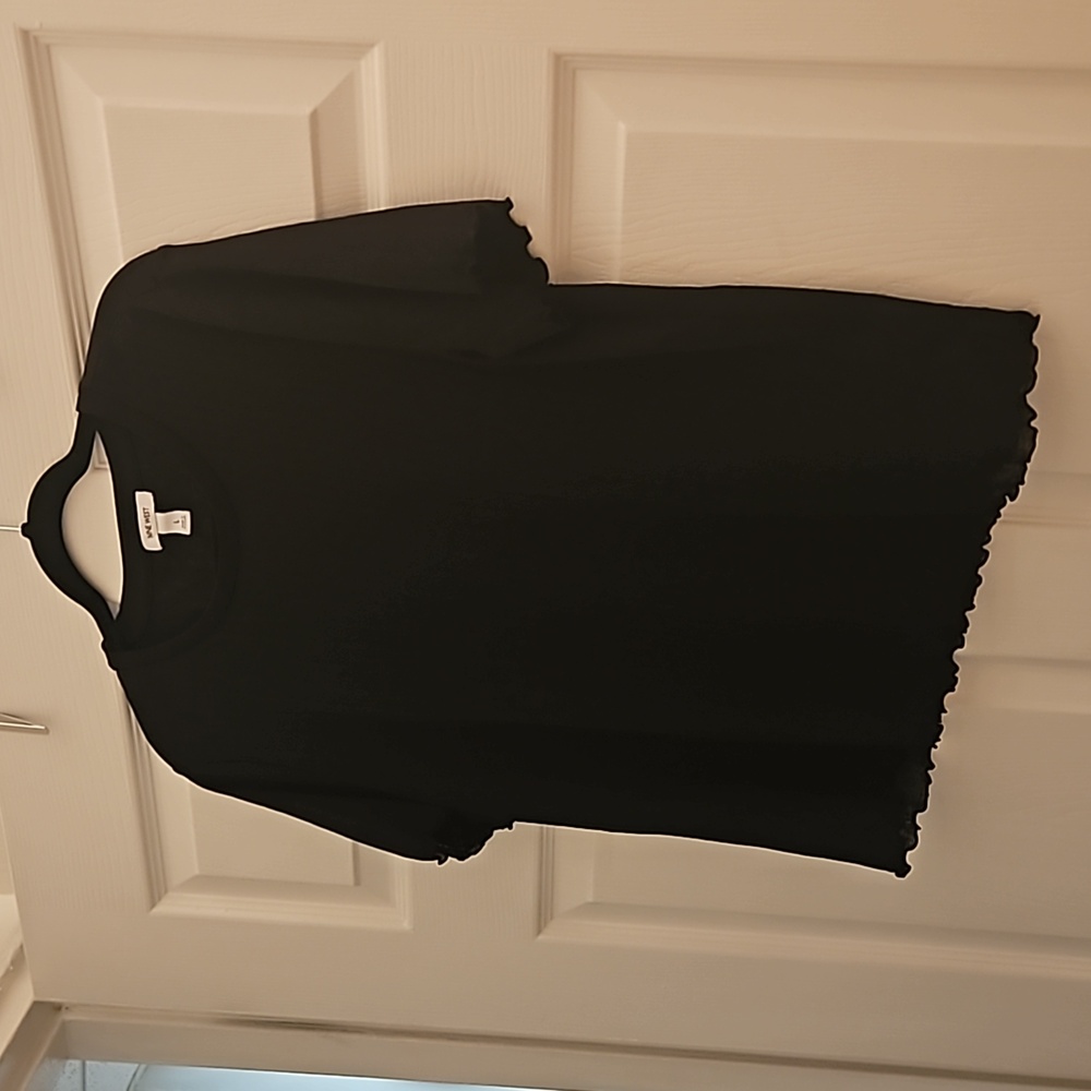 Sheer black 9 west tee
